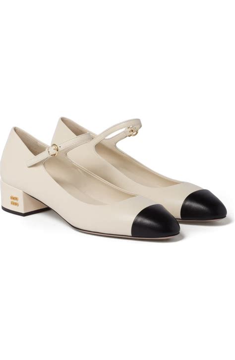 Miu Miu Iconic Cap Toe Mary Jane Pump (Women)